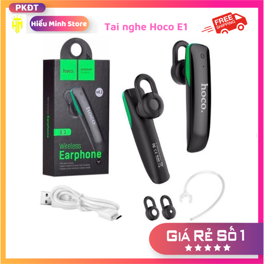 Tai nghe bluetooth Hoco E1 , âm thanh sống động