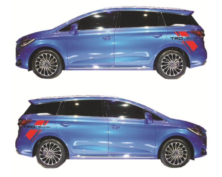 [HCM]Tem dán cửa xe ô tô TRD sportivo (đỏ)