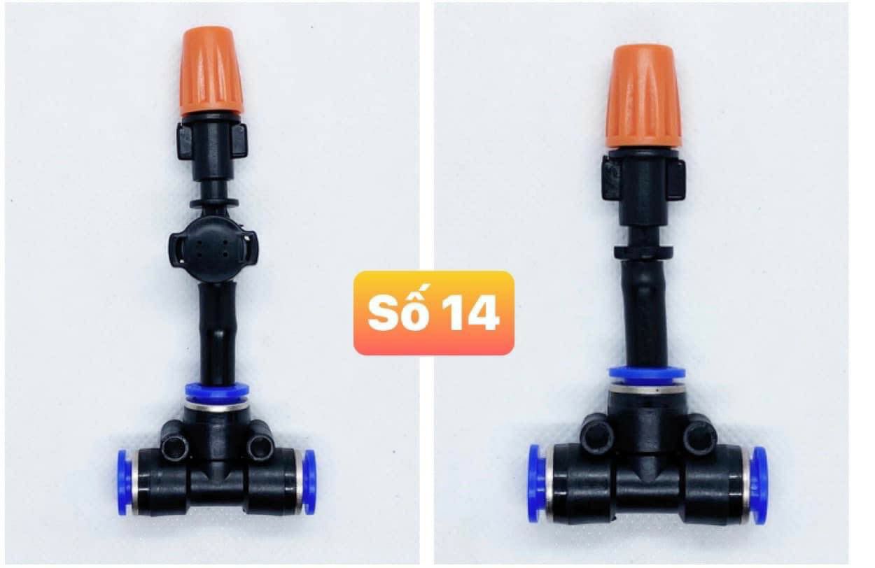 Bộ béc bép bét cam 1 hướng, cánh, cửa phun sương tưới cây tưới lan dùng ống 8mm hoặc ren 21mm