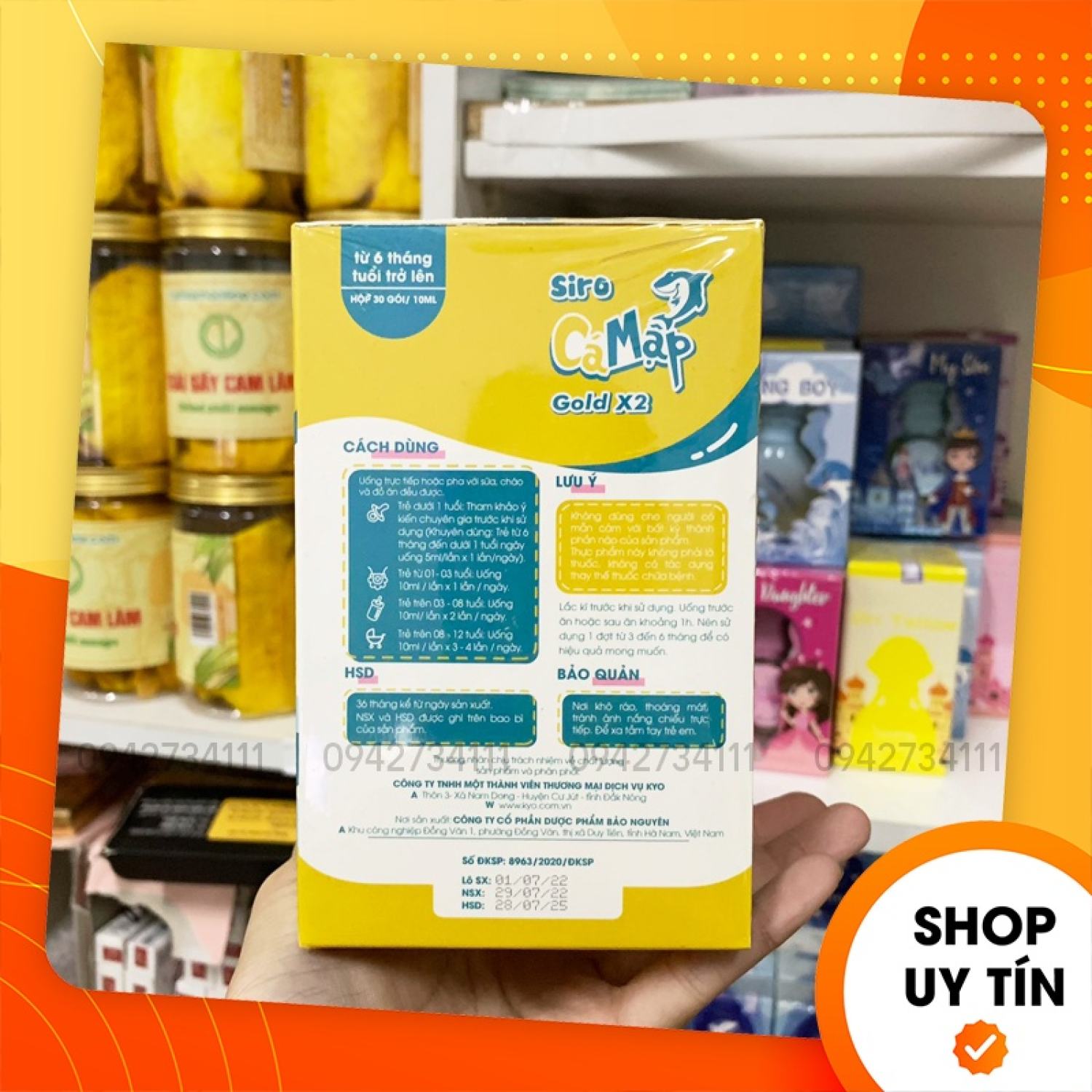 [Chính hãng] Siro Cá Mập Gold X2 Giúp Bé Ăn Ngon Công Ty Kyo
