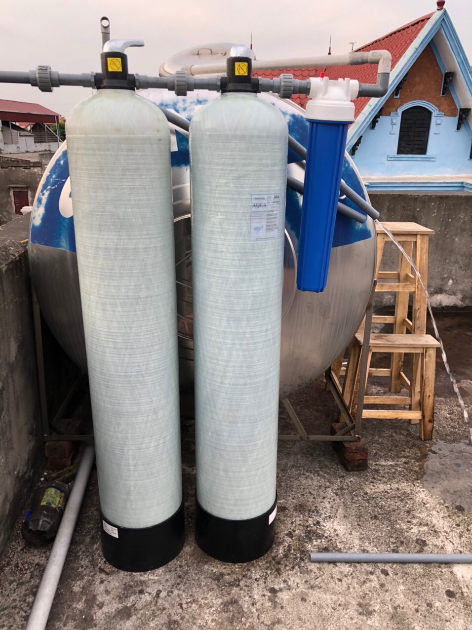 Cột lọc nước 1054 + van 3 ngả