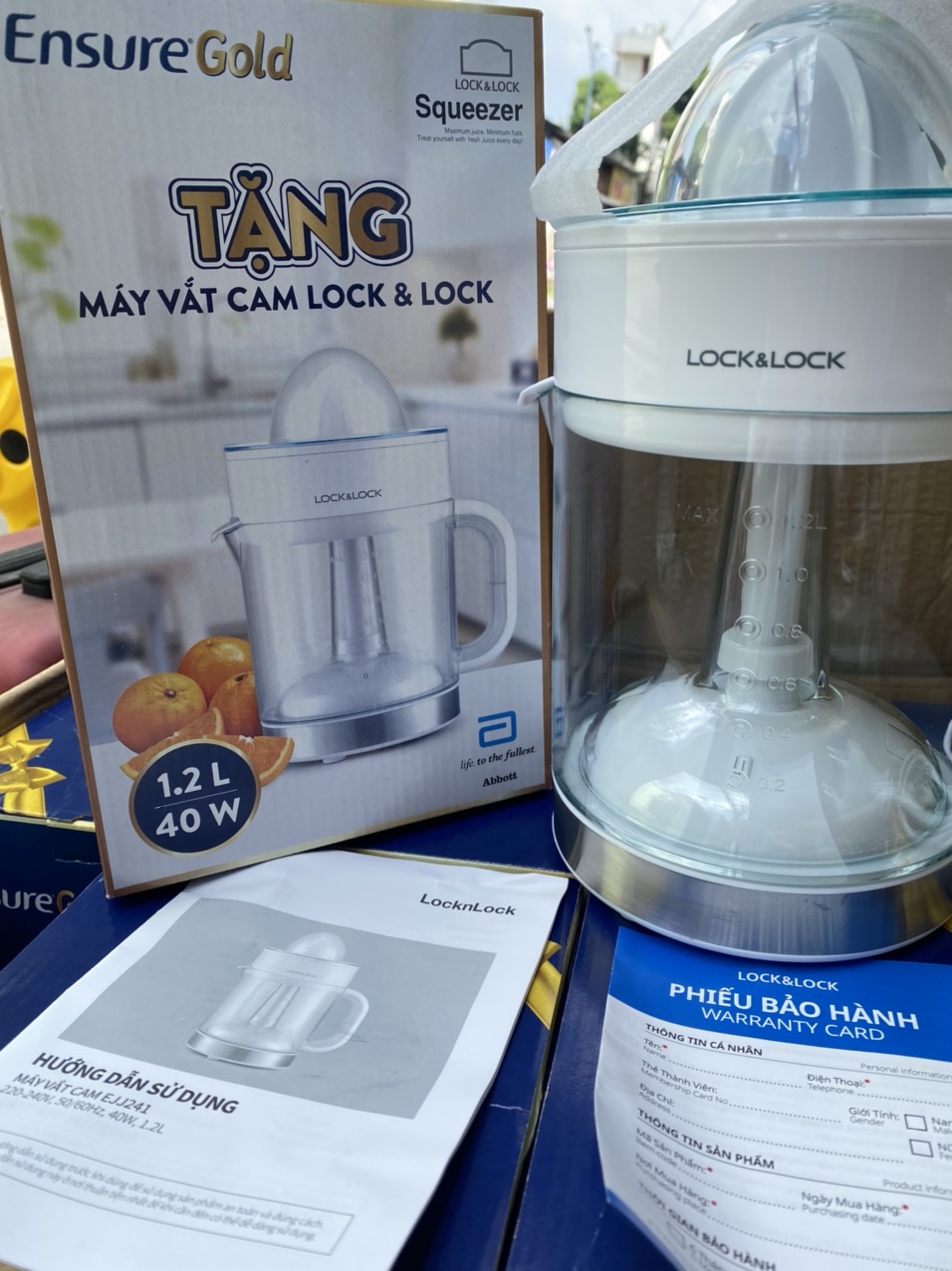VẮT CAM LOCK AND LOCK 1.2 LÍT HKM PEDIASURE