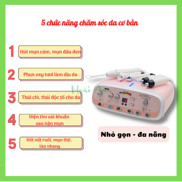 Máy chăm sóc da đa năng 5in1 | Máy 5in1 spa