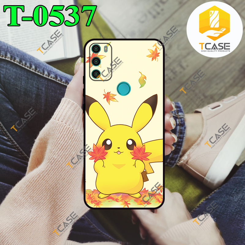 Ốp lưng Vsmart Star 5 - Ốp dẻo đen in hình Pikachu