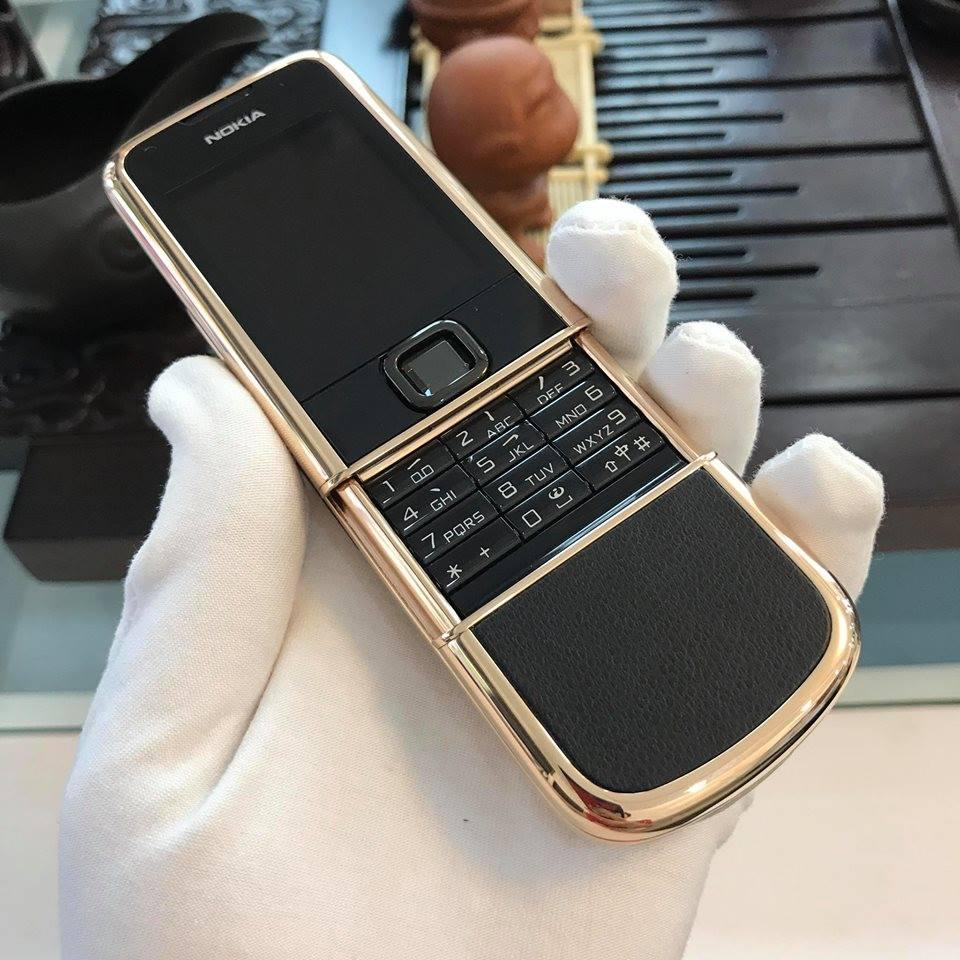 Nokia 8800 vàng hồng da đen Limited Edition