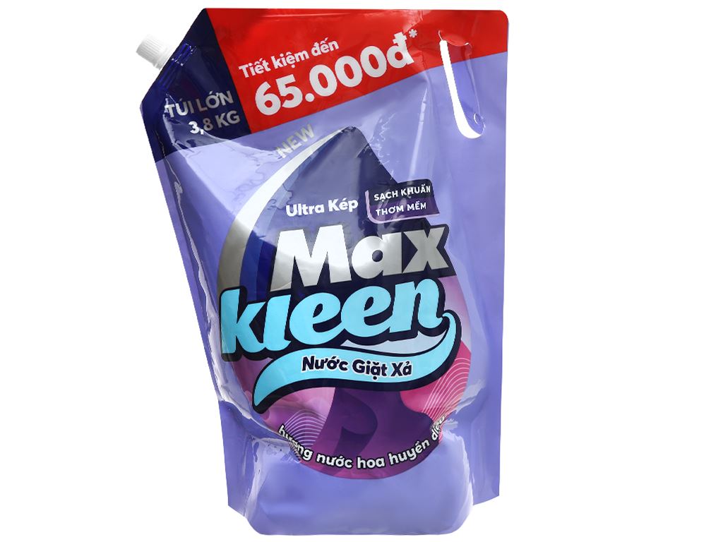 Túi nước giặt xả Maxkleen 3.8kg