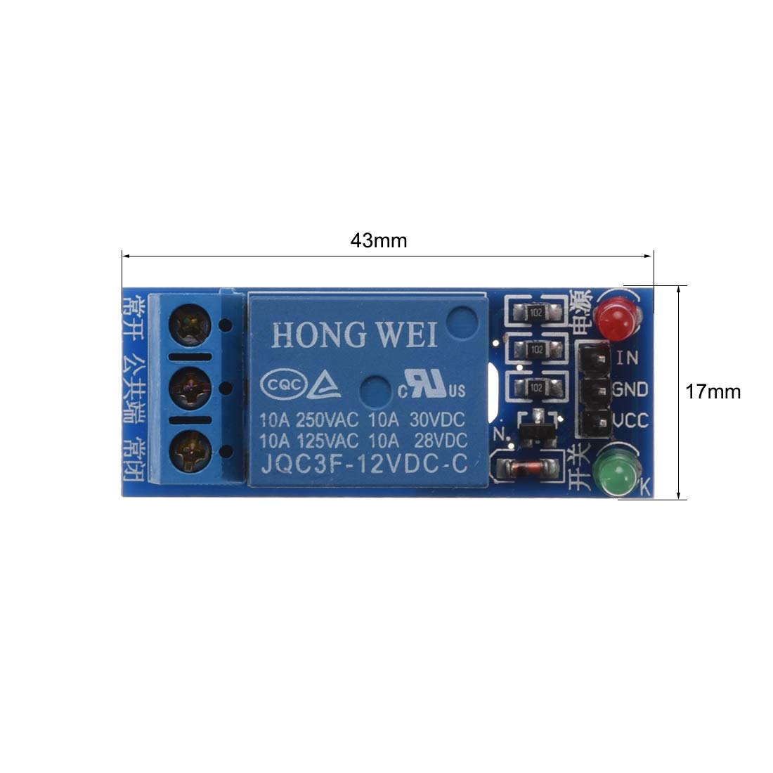 Module 1 Relay Kích Mức Thấp 5V - 12V - 24V