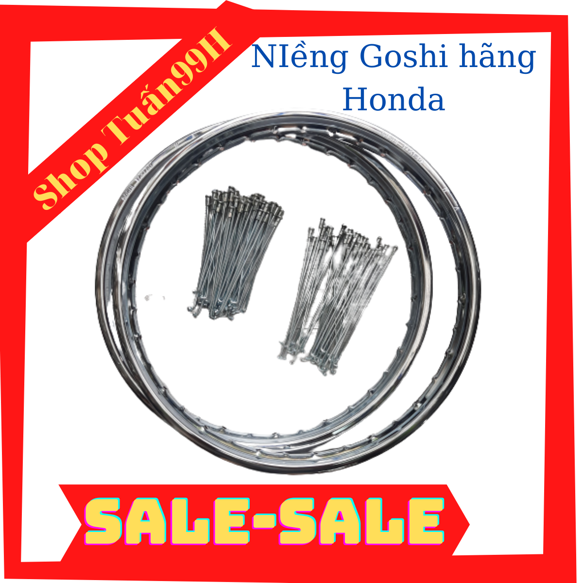 Niềng goshi chính hãng honda kèm căm bản 1.4 và 1.6