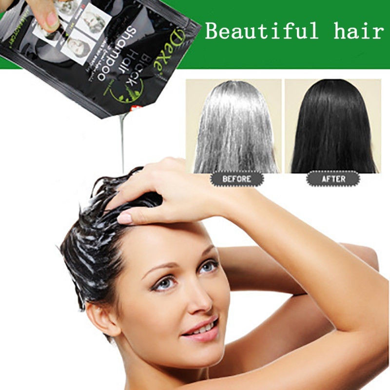 (NK Anh quốc ) Dầu gội đen tóc Dexe - 100% thảo dược Hộp 10 gói