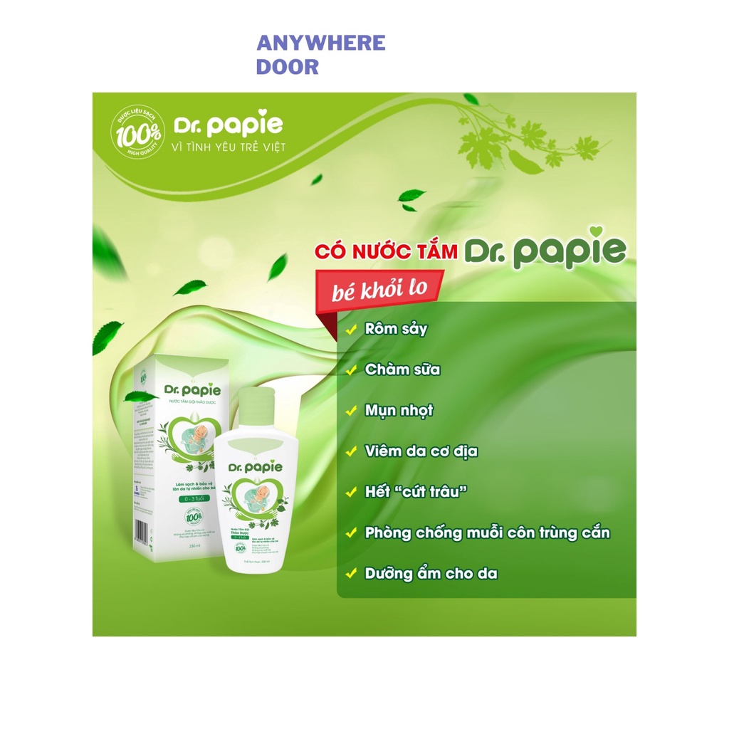 Nước tắm thảo dược Dr.Papie