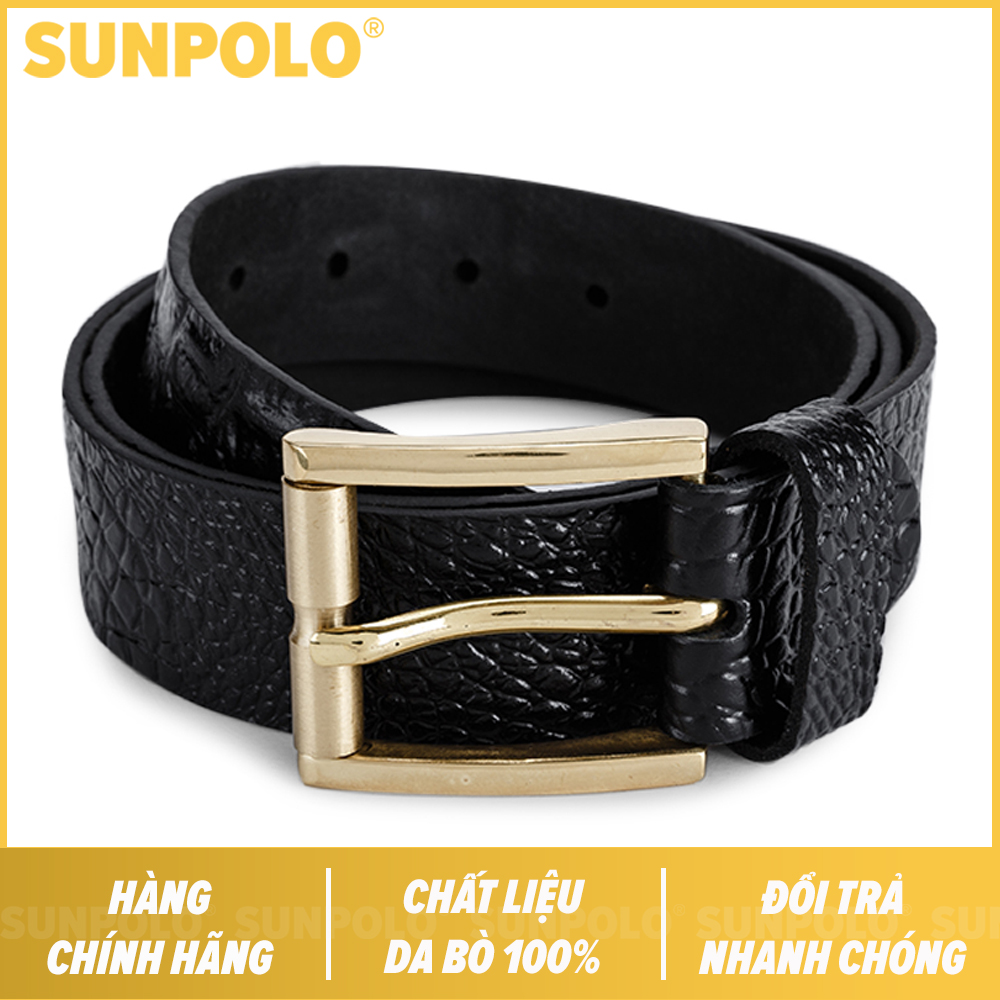 Men cow leather belt