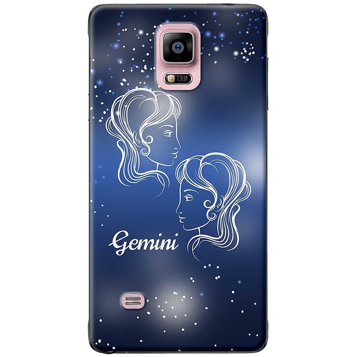 [HCM]Ốp lưng  dành cho Samsung Galaxy Note 4 mẫu Cung hoàng đạo Gemini (xanh)