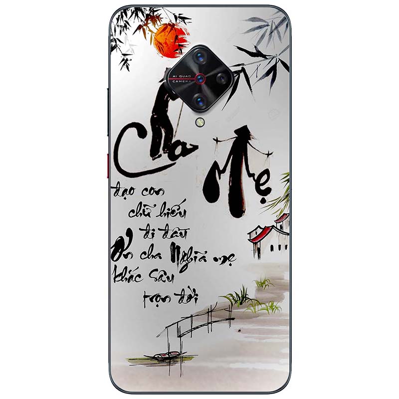 Ốp lưng dành cho Vivo S1 Pro mẫu Thư pháp cha mẹ