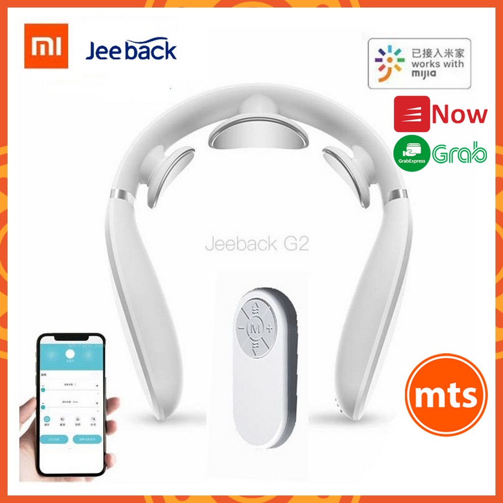 Máy massage cổ điện xung Jeeback G2 thông minh kết nối app Mihome hàng Xiaomi phân phối - Minh Tín Shop