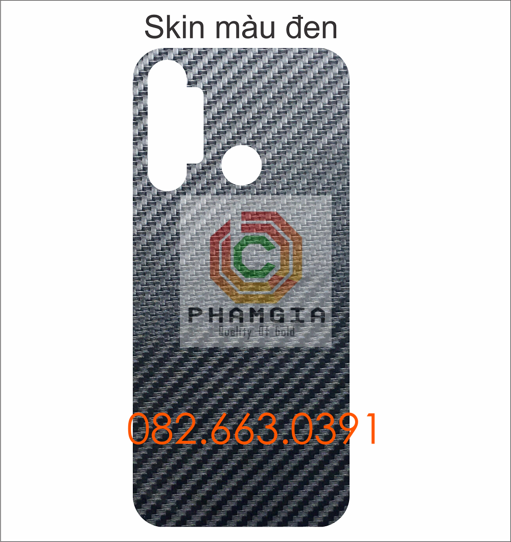 Miếng dán mặt lưng skin carbon Realme 5i