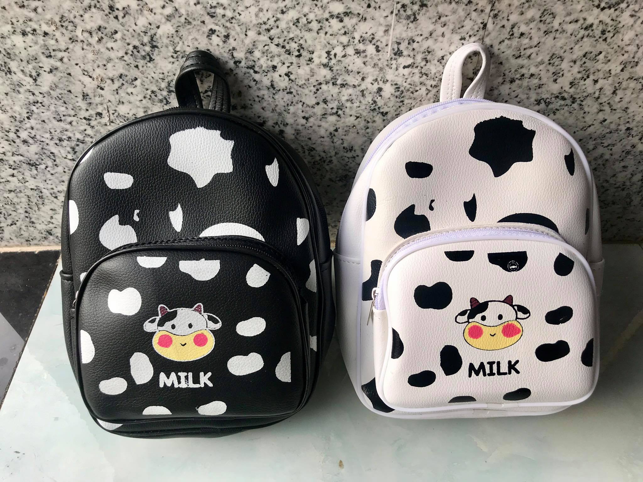 Balo mini in bò sữa da xịn xò