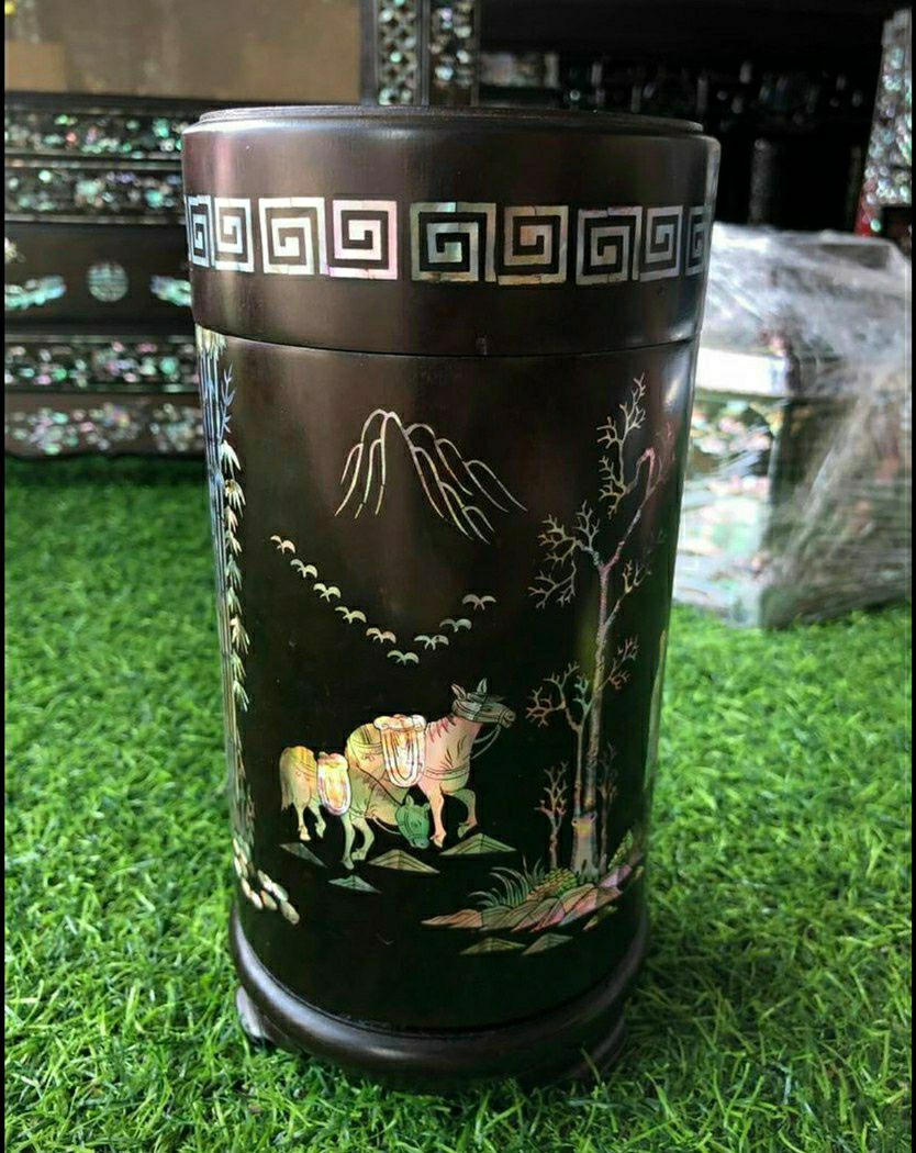 Hộp đựng chè khảm ốc xà cừ siêu đẹp