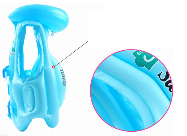 áo phao tập bơi đỡ cổ cho bé từ 20-35kg, áo phao bơi cho bé, áo phao trẻ em ( giao màu ngẩu nhiên )