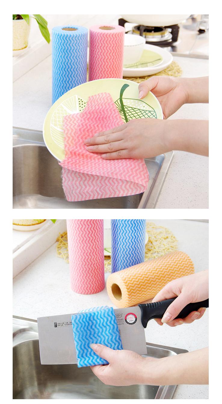 Cuộn giấy vải đa năng lau bát,ấm chén,lau bếp tiện dụng (loại 50 tờ)