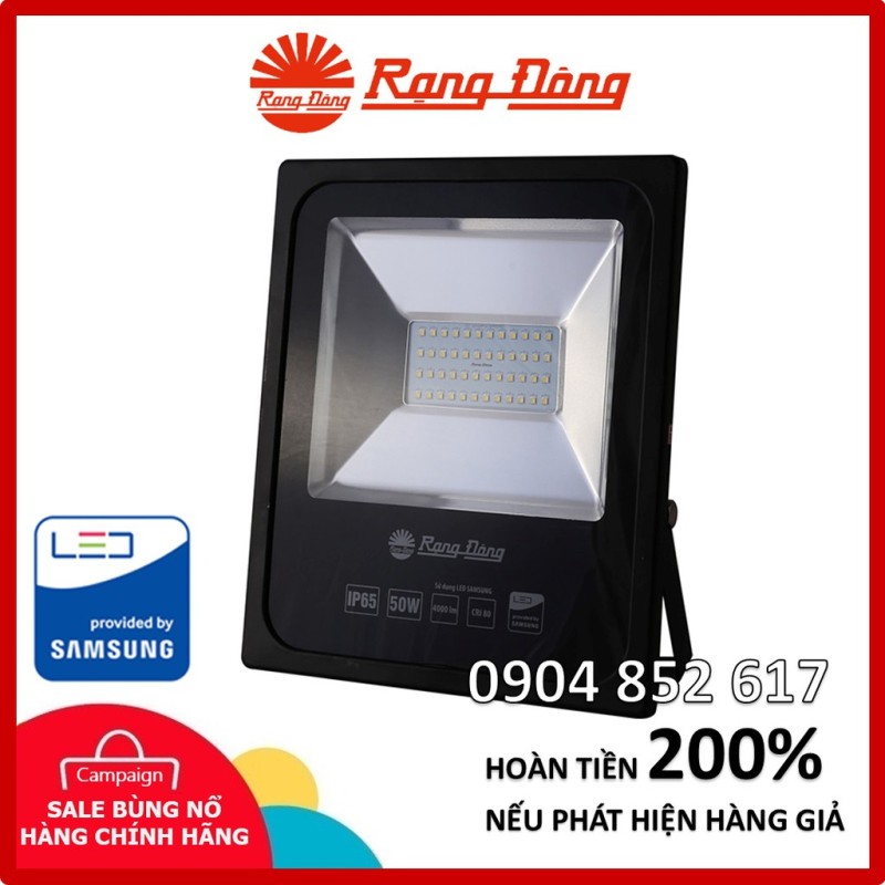 Đèn Pha Led 50W Rạng Đông Ip 65, Chống Bụi, Chống Nước, Chipled Samsung