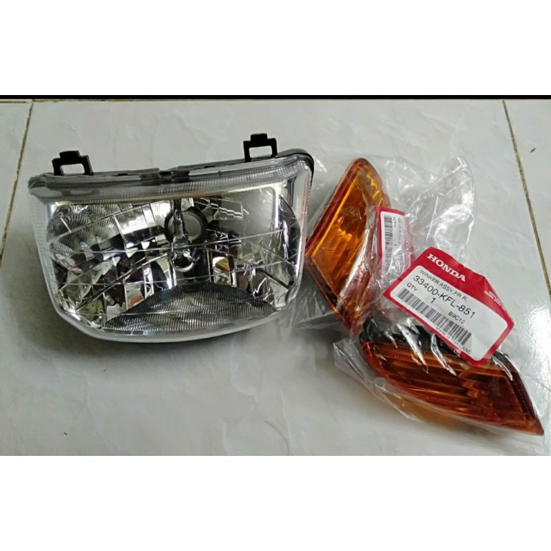 Bộ đầu đèn xe WAVE thái 110 zin chính hãng