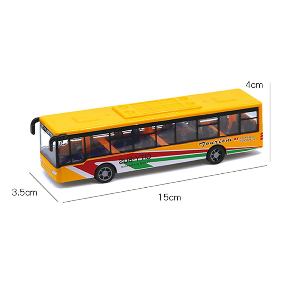 Đồ chơi xe Buýt kéo dài mini cho trẻ (có nhiều màu khác nhau) Dece Flor - INTL