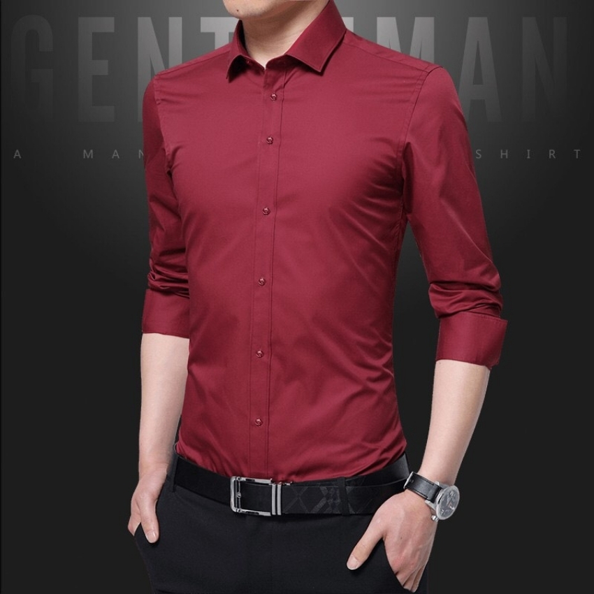[HCM]ÁO SƠ MI NAM DÀI TAY THỜI TRANG HÀN QUỐC CAO CẤP AKHOI02