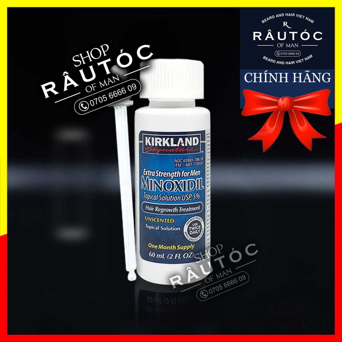 Dung dịch Minoxidil 5% mọc râu tóc
