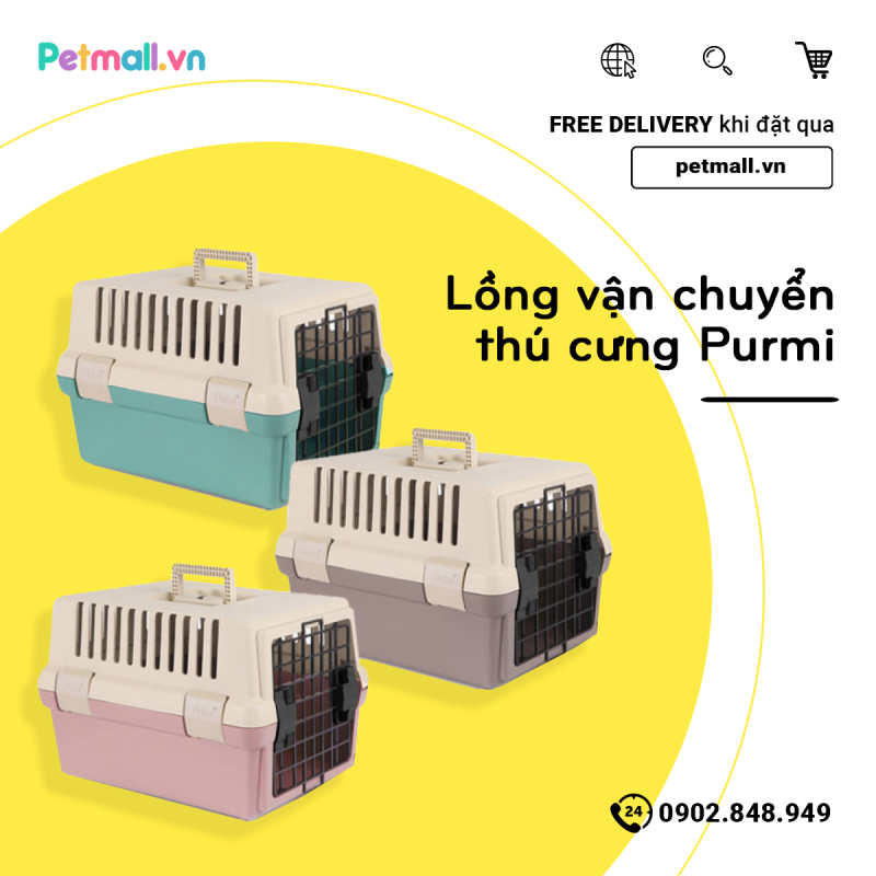 Lồng vận chuyển Purmi - 51cm x 29cm x 31cm