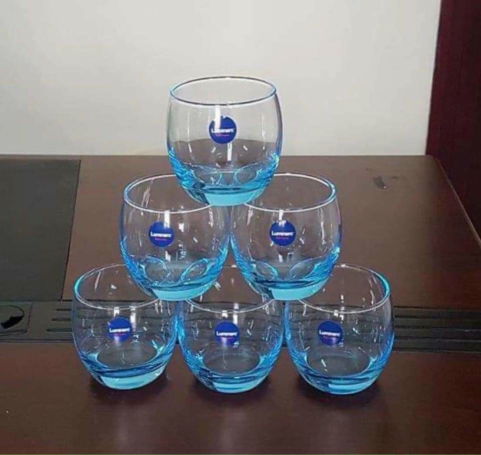 Combo 3 ly thủy tinh Luminarc xanh 350ml