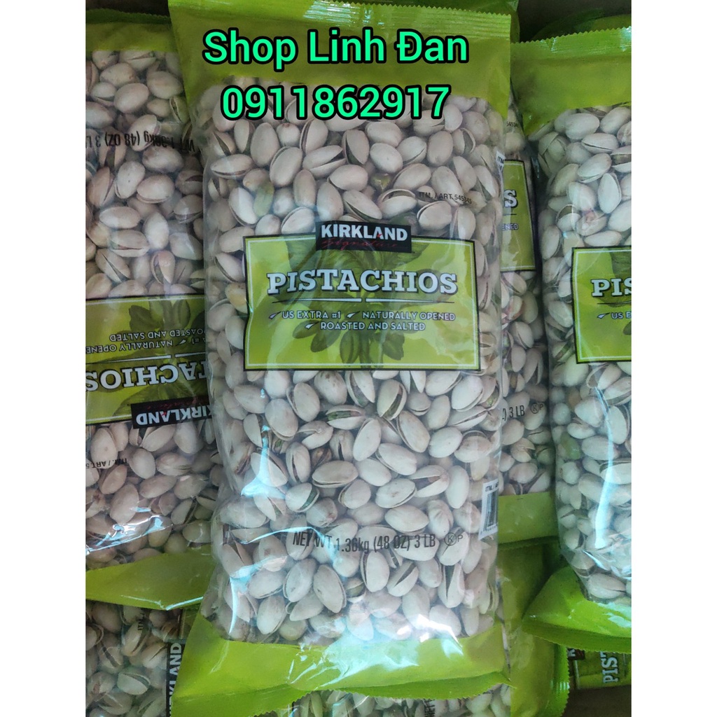 🌺[10-2024] Hạt Dẻ Cười Kirkland 1.36Kg Chuẩn Mỹ (Không Tẩy Trắng, Giòn, Thơm, Ngon)