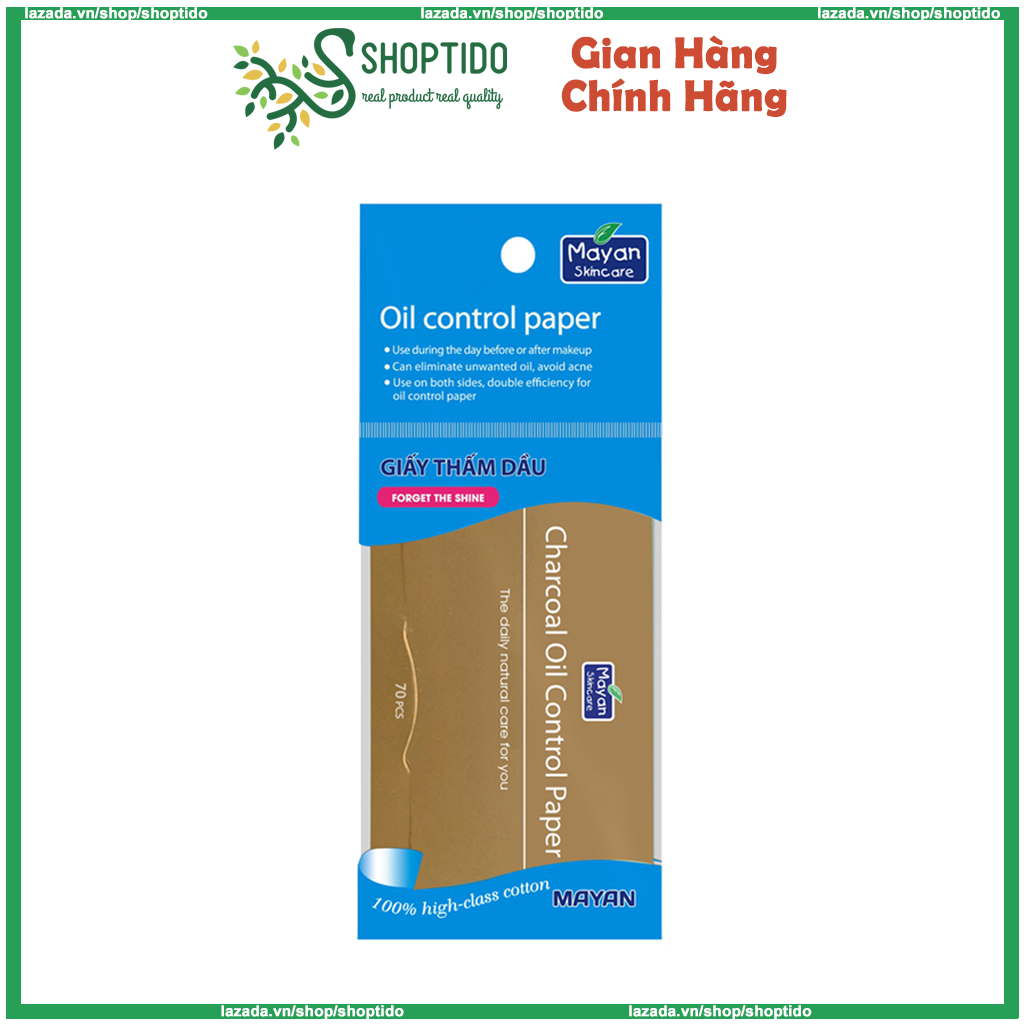 Giấy Thấm Dầu Mayan 70 Tờ Phấn Siêu Thấm Hút
