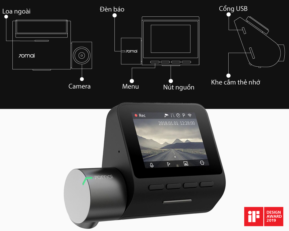 Camera Hành Trình Xiaomi 70mai Pro Dash Cam