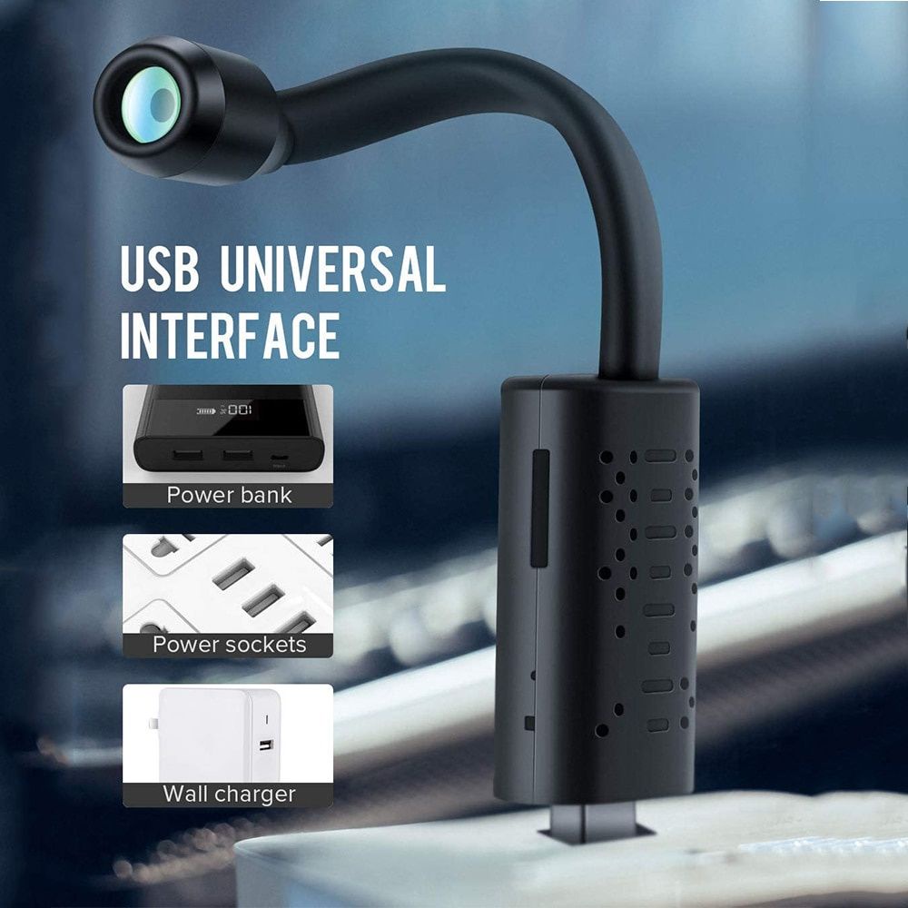 Camera Wifi Mini Giám Sát Theo Dõi, Camera V380 W11 Mini Pro Wifi USB Cao Cấp, Chất Lượng Hình Ảnh Full HD 1080P, Ống Camera Siêu Nhỏ, Dễ Dàng Điều Chỉnh Góc Chụp, Xem Qua Điện Thoại