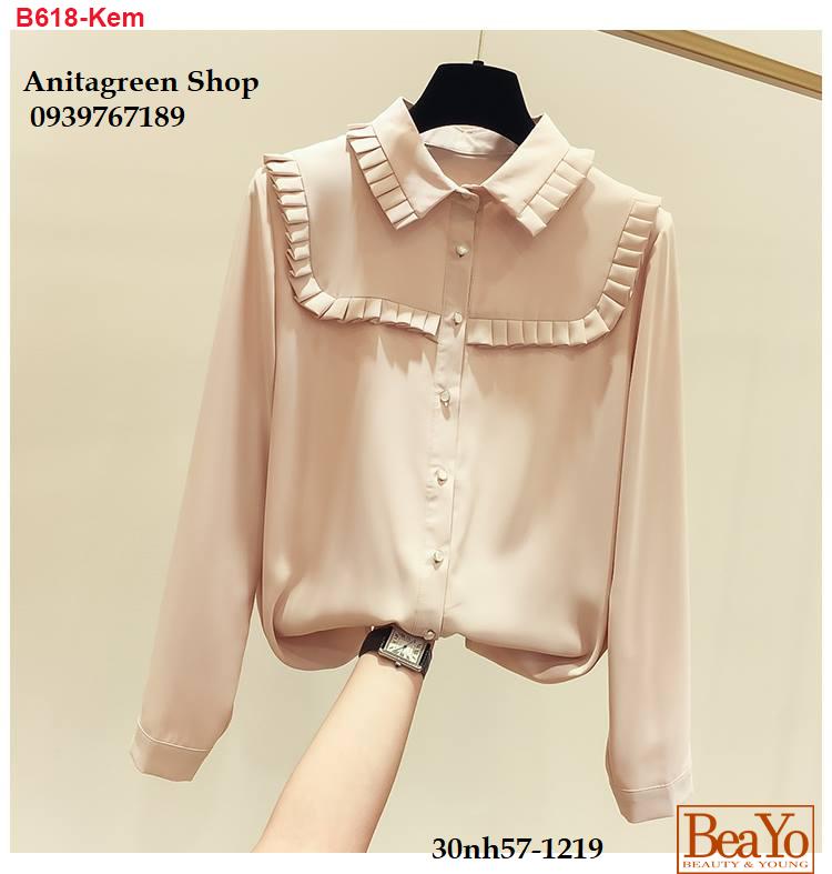 nh57-1219-ÁO SƠ MI NỮ ĐẸP -XẾP LY XINH XẮN s-6xl