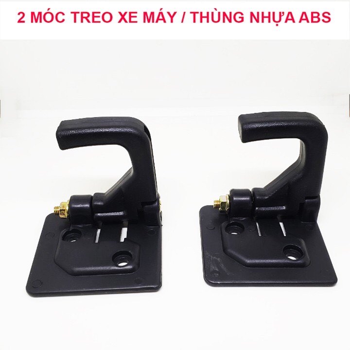 2 móc treo đồ nhựa abs