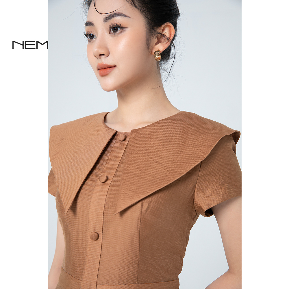 Đầm công sở NEM Fashion tay ngắn D40422 - MixASale