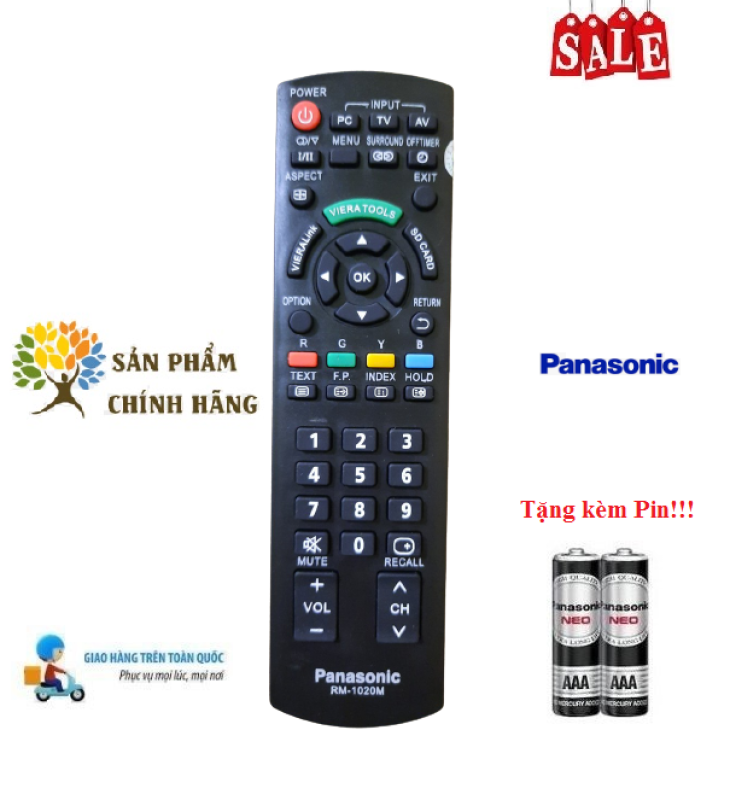 Bảng giá Remote Điều khiển tivi Panasonic RM-1020M LED/LCD/Smart TV- Hàng chính hãng theo TV 100% Tặng kèm Pin