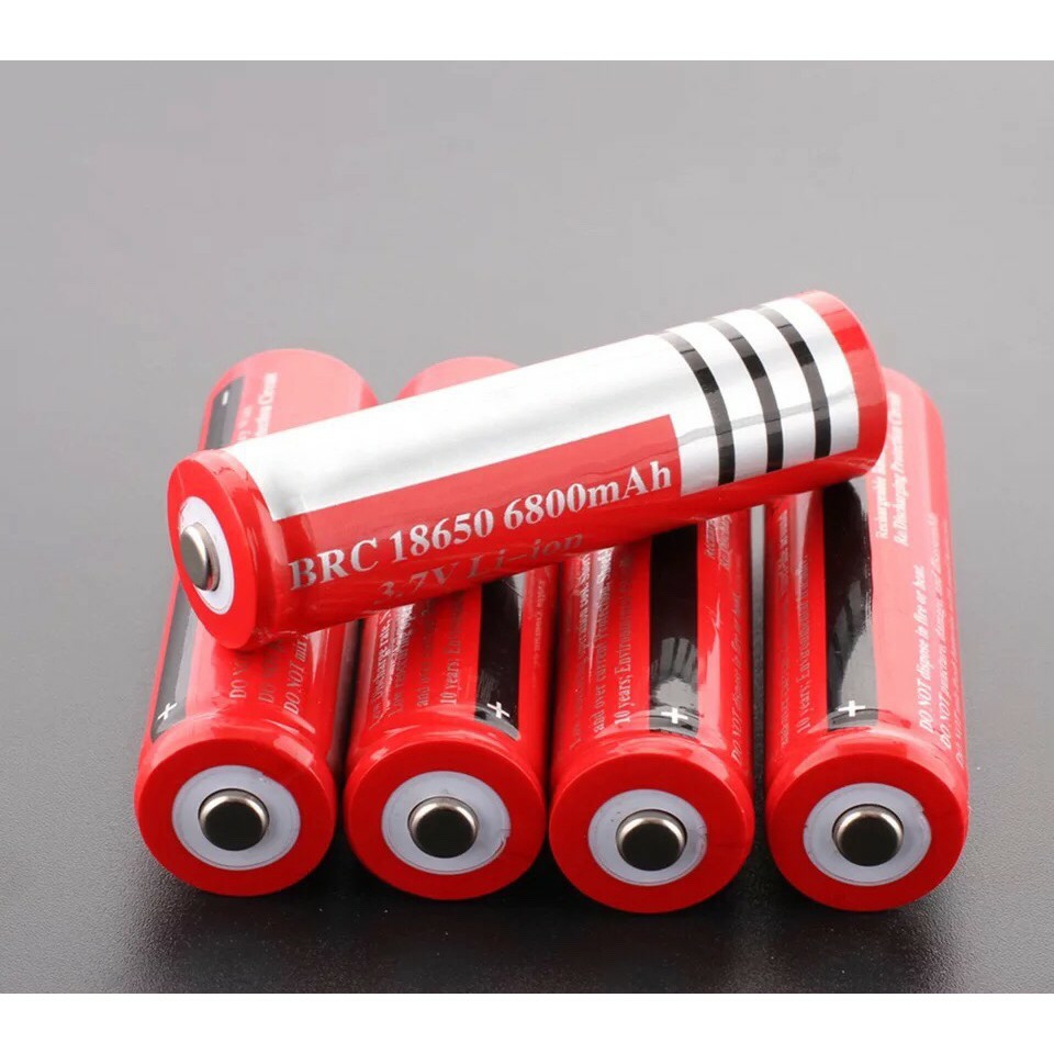 5 Pin sạc 18650 đỏ cell pin 18650 (5 viên )