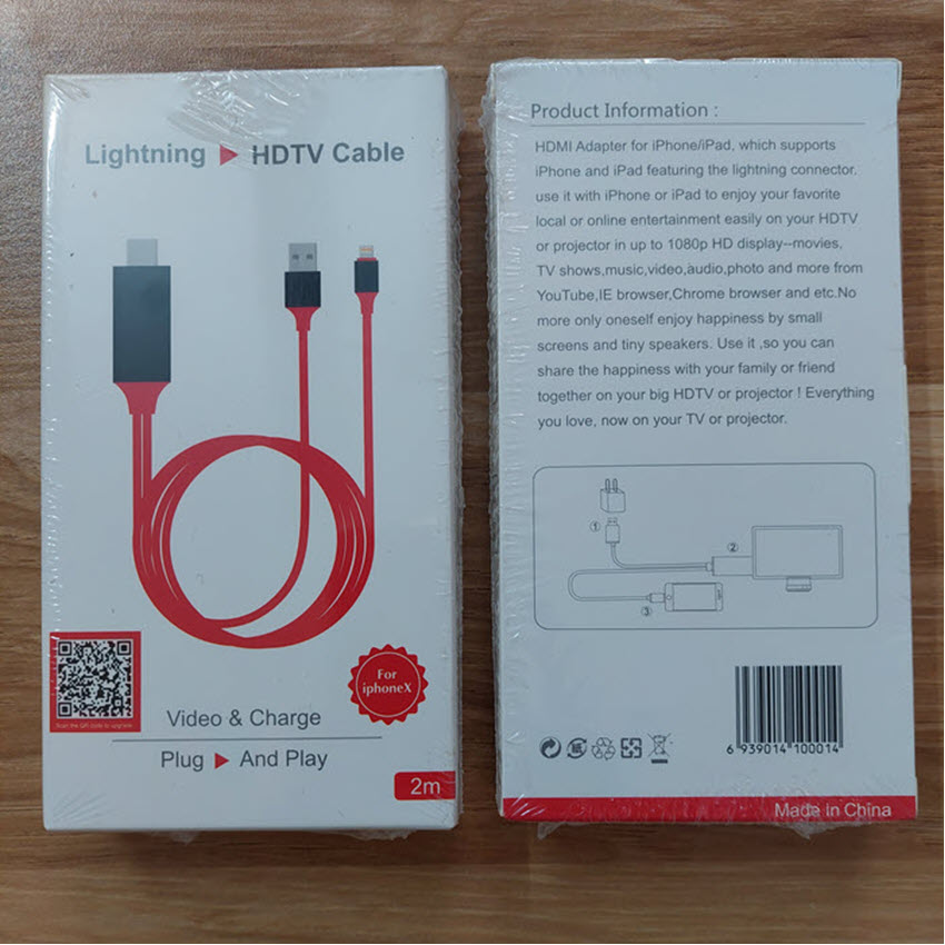 CÁP IPHONE LIGHNING RA HDMI LÊN TIVI LCD CHẤT LƯỢNG CAO