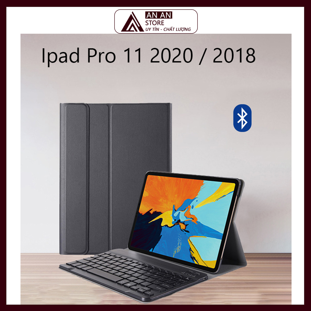 Bao Da Kèm Bàn Phím Cho Ipad Pro 11 2020 / 2018 Bluetooth