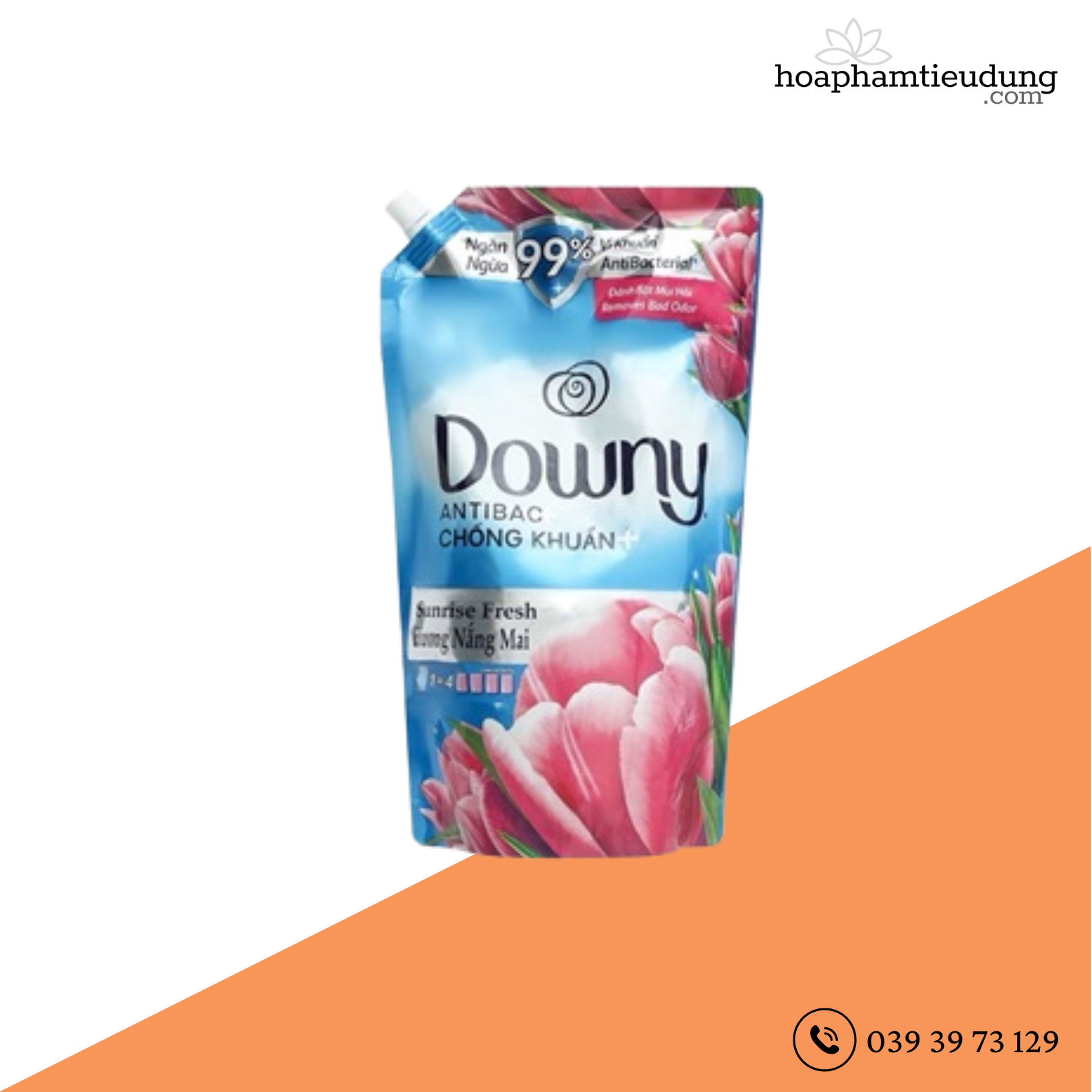 Nước xả vải đậm đặc lưu hương lâu Downy 1.45 - 1.6L