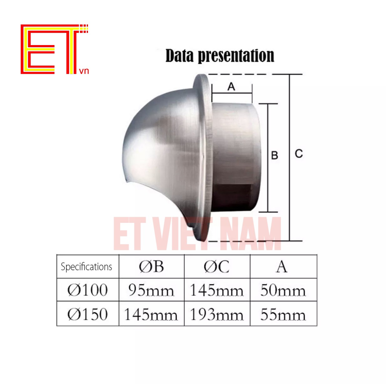 Ventcap ( chụp thông hơi ) D100