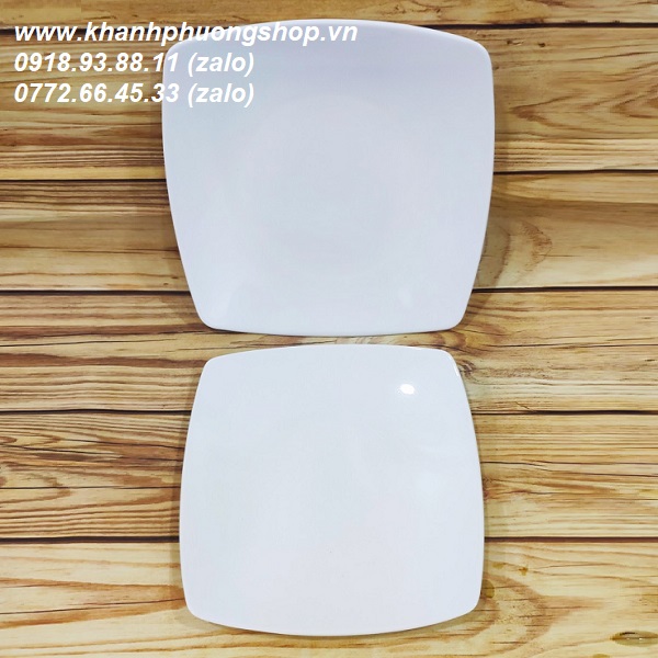 dĩa sứ vuông Minh Long - dĩa sứ vuông