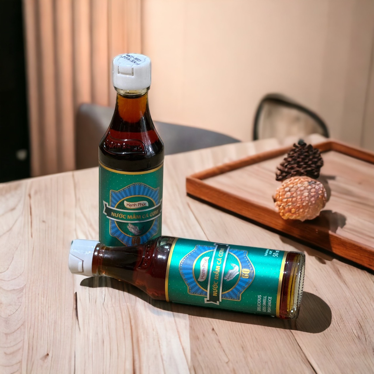 Nước mắm hạnh phúc 60 độ đạm chai 50m