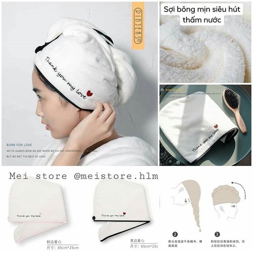 Khăn Tự Rút Nước Lau Khô Tóc Siêu Tốc