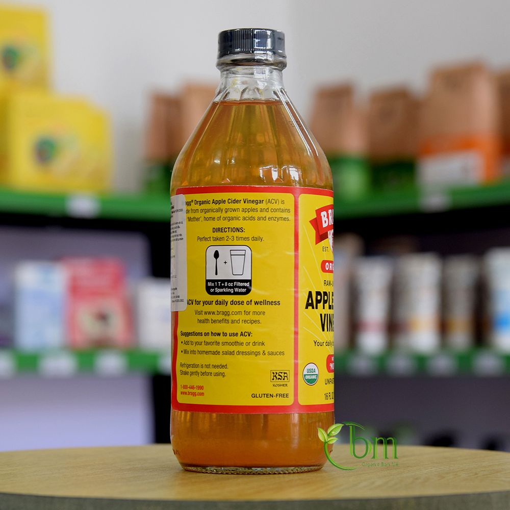 Giấm táo hữu cơ Bragg - Raw Apple Cider Vinegar