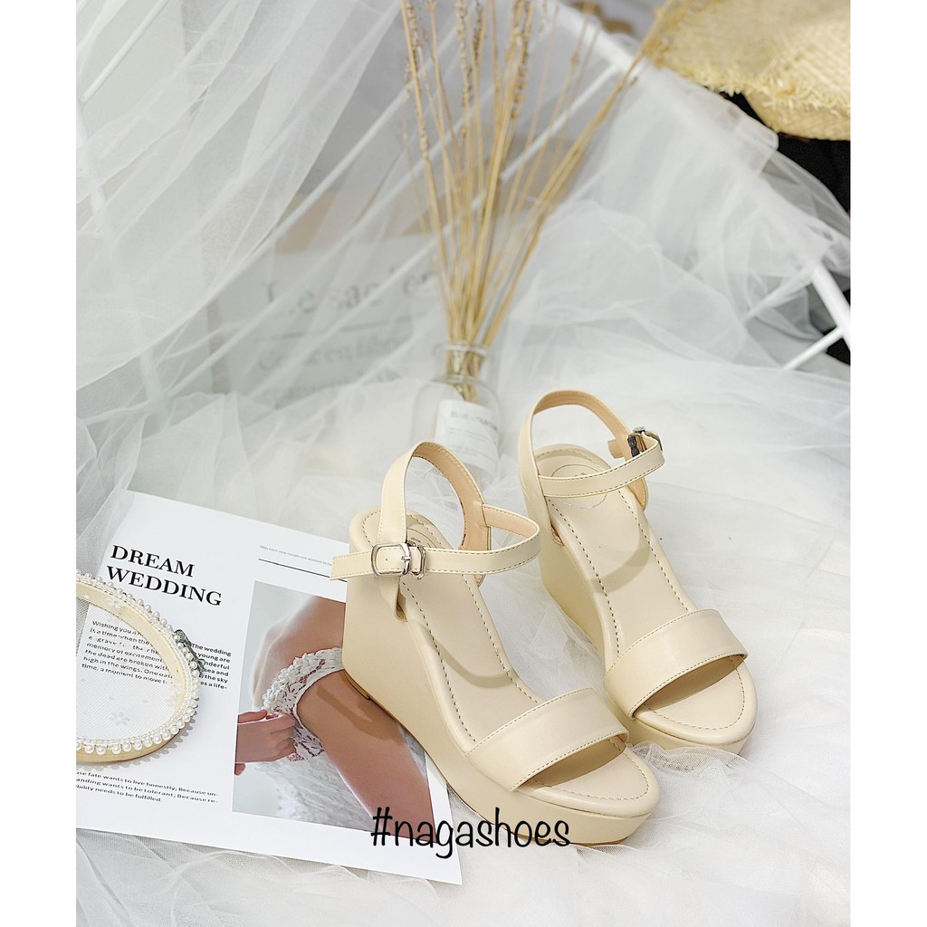 [9-11/9] VOUCHER 100K] GIÀY SANDAL NAGASHOES QUAI NGANG CAO 10P NAS175