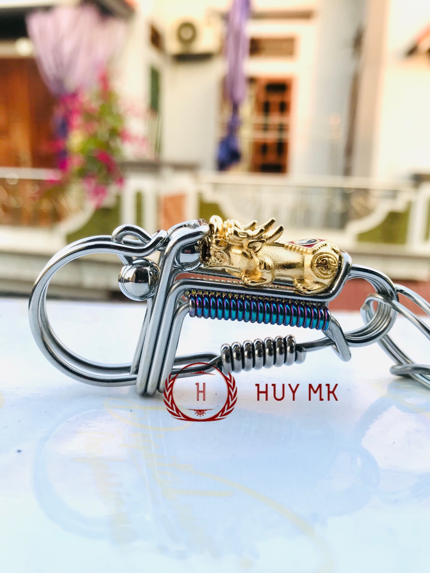 Móc khoá thủ công tỳ hưu thiên lộc cao cấp