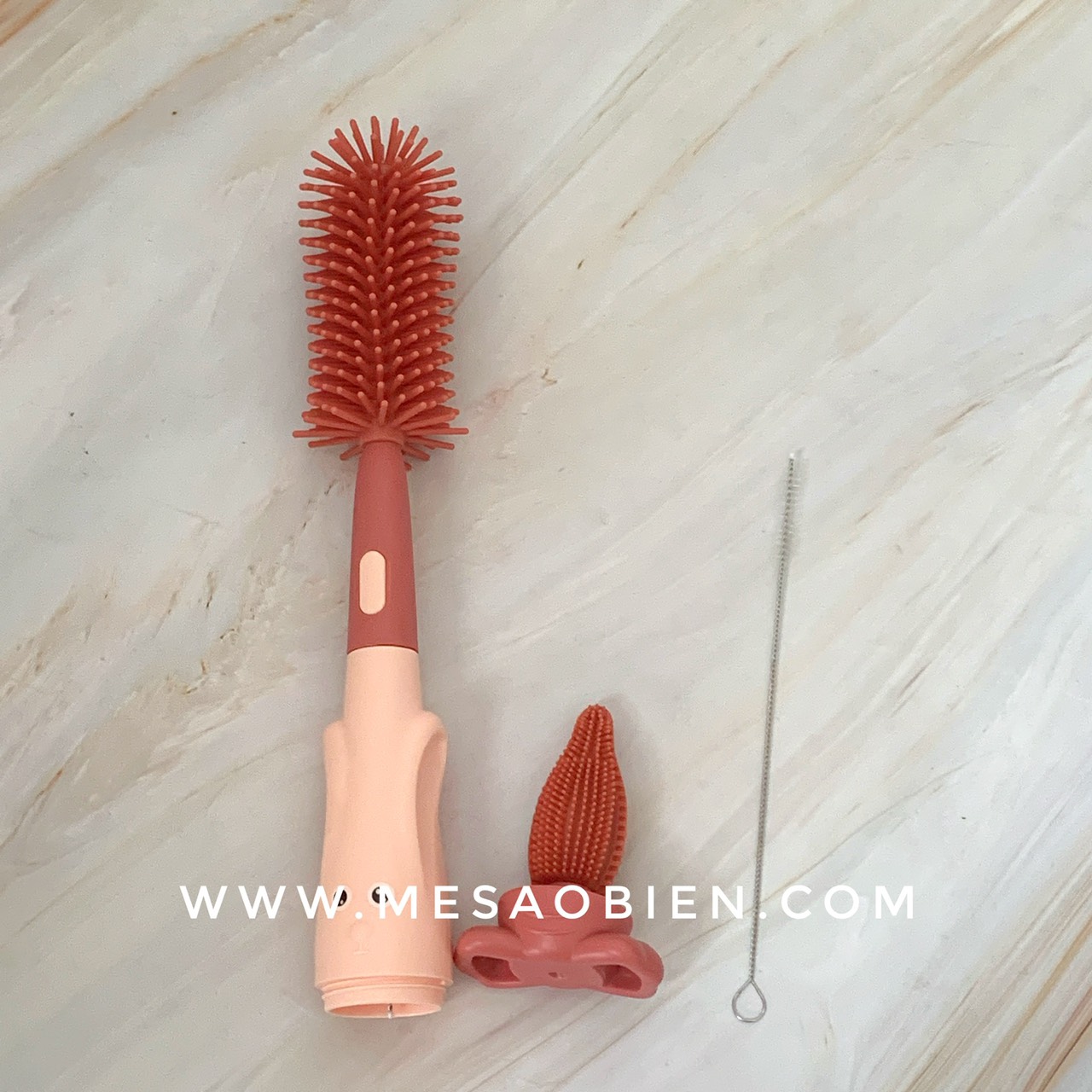 Cọ rửa bình sữa silicon 3 chi tiết